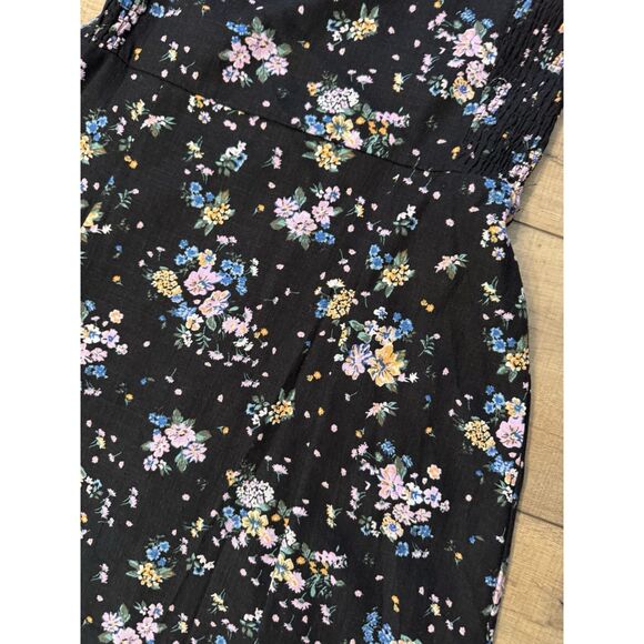 Art Class Black Floral Sleeveless Tank Dress Girls Extra Large  14 NWOT - Picture 3 of 3